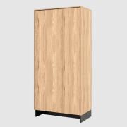 Narva Wooden Wardrobe With 2 Doors In Mountain Ash