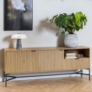 Japar Wooden Sideboard With 2 Doors 1 Drawer In Matt Wild Oak