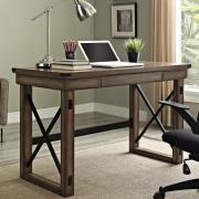 Wildwoods Wooden Laptop Desk In Rustic Grey