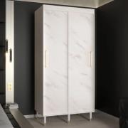 Barrie Wooden Wardrobe With 2 Sliding Doors 100cm In White