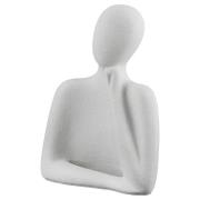 Terrell Polyresin Reflection Sculpture In White