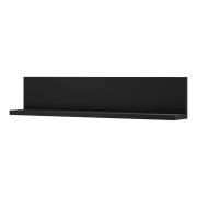 Belek Wooden Wall Shelf In Matt Black