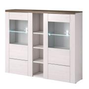 Leon Wooden Display Cabinet With 2 Doors In Sibiu Larche Oak