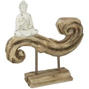 Ocala Polyresin Tealighth Buddha Sculpture In White