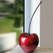 Moline Ceramics Cherry Celebration Sculpture In Wine Red