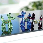 Newark Glass Balloon Dog Sculpture In Multicolour