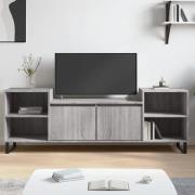 Bergen Wooden TV Stand With 2 Doors 2 Shelves In Grey Sonoma Oak