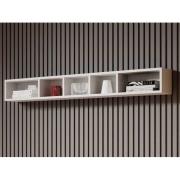 Torino Wooden Wall Shelf In Matt White