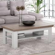 Iloilo Wooden Coffee Table In Nelson Oak And Snowy Oak