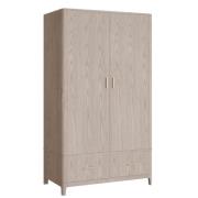 Zurich Wooden Wardrobe With 2 Doors In Parisian Cream