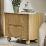 Goleta Wooden Sideboard With 2 Doors In Matt Natural