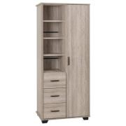 Oxnard Wooden Wardrobe With 1 Door In Light Oak