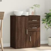 Exeter Wooden Sideboard With 2 Doors 2 Drawers In Brown Oak