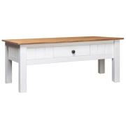 Bury Wooden Coffee Table With 1 Drawer In White And Brown