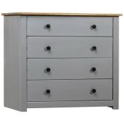 Bury Wooden Chest Of 4 Drawers In Grey And Brown