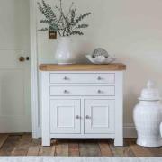 Celina Wooden Sideboard Small With 2 Doors In Oak And White