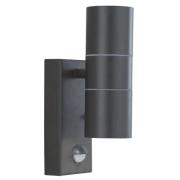 Metro Stainless Steel Outdoor Wall Light In Silk Black