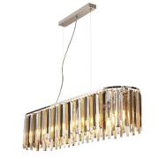 Clarrisa 8 Light Crystal Drops Pendant Light In Chrome