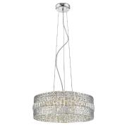 Rosalin 7 Light Glitzy Crystal Pendant Light In Chrome