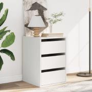 Flint Wooden Chest Of 3 Drawers In White