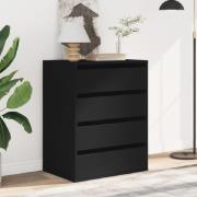 Amarillo Wooden Chest OF 4 Drawers In Black