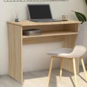 Angleton Wooden Laptop Desk With 1 Shelf In Sonoma Oak