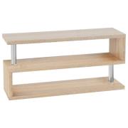 Miami Wooden S Shape Design TV Stand In Oak