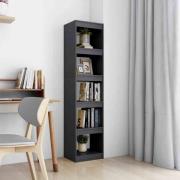 Jupiter Wooden Bookcase With 5 Compartments In Grey