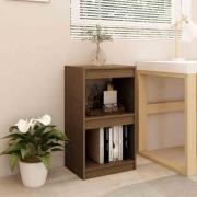 Jupiter Wooden Bookcase With 2 Compartments In Honey Brown