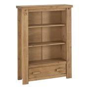 Torsal Wooden Bookcase With 1 Drawer 3 Shelves In Oak