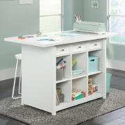 Caguas Wooden Laptop Desk With 3 Drawers In Island White