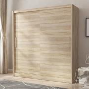 Waldorf Wooden Medium Wardrobe With 2 Sliding Doors In Sonoma Oak