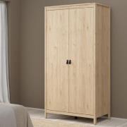 Bellevue Wooden Wardrobe With 2 Doors In Oak