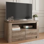 Camerton Wooden TV Stand With 2 Drawers In Oak