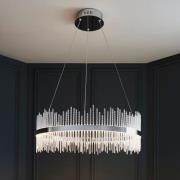 Grimsby Clear Glass Small Pendant Ceiling Light In Chrome