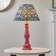 Riyadh Marlin Blue 30cm Shade Resin Table Lamp In Pink Clay