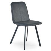 Glens Faux Leather Dining Chair In Antique Black