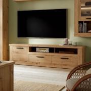 Caneadea Wooden TV Stand With 1 Door 2 Drawers In Artisan Oak