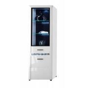 Mainz High Gloss Display Cabinet Tall With 1 Doors In White