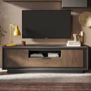 Skokie Wooden TV Stand 2 Doors 1 Drawer In Lava And Mercure