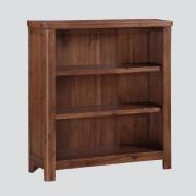 Areli Wooden Bookcase With 3 Shelves In Dark Brown