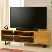 Vernon Large Wooden TV Stand In Light Oak